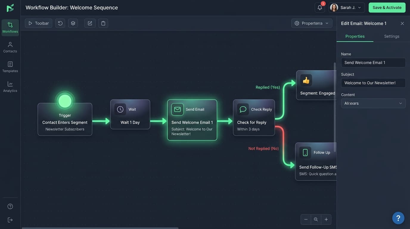 Automation workflow builder